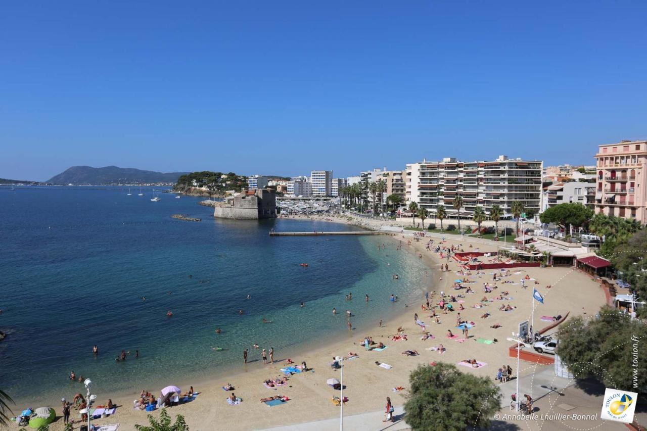 Bel Appartement T3 Mourillon A 5 Min Des Plages - Vue Mer Τουλόν Εξωτερικό φωτογραφία